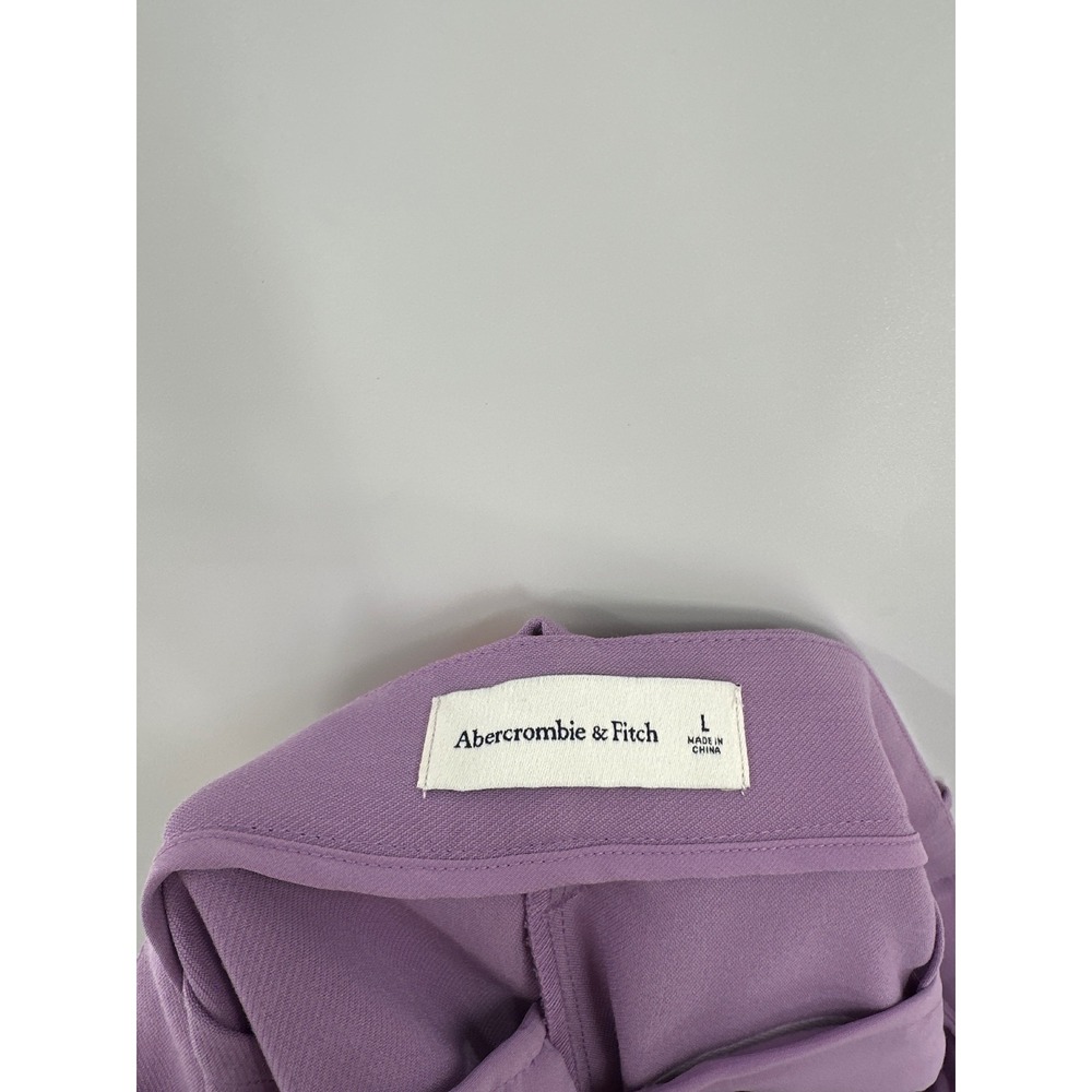 Abercrombie & Fitch Wide Purple Trouser Large NWT - Picture 6 of 8